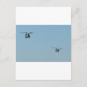 Cartão Postal Helicópteros Chinook