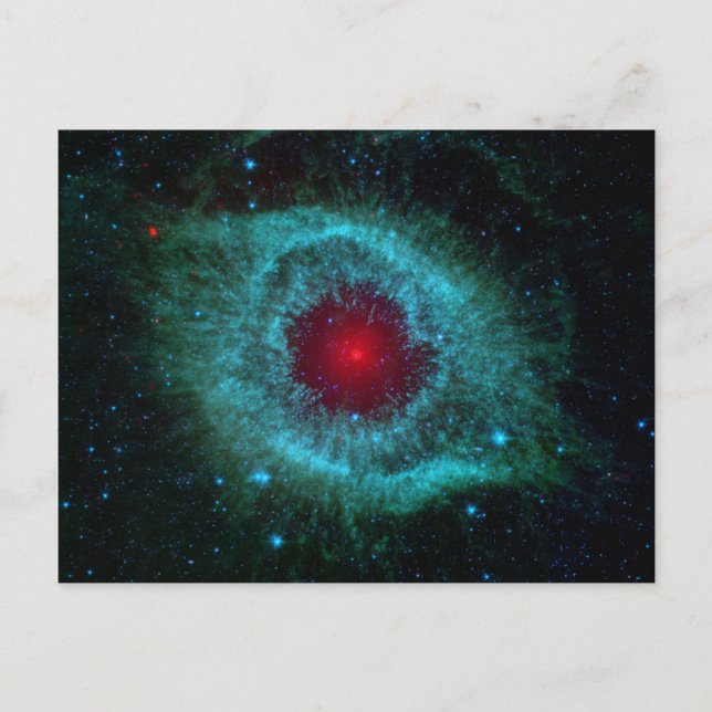 Cartão Postal Helix Nebula, Lindas Estrelas na Galáxia (Frente)