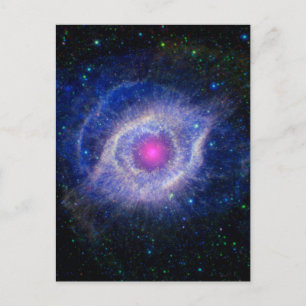 Cartão Postal Helix Nebula NASA Purple