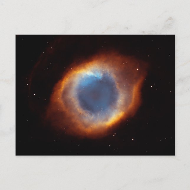 Cartão Postal Helix Nebula "Olho de Deus" Telescópio Hubble (Frente)