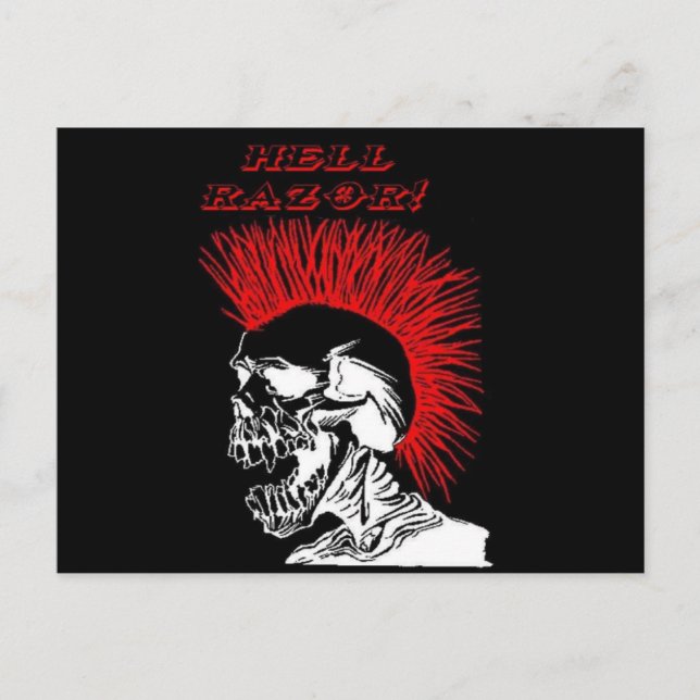 Cartão Postal HELL RAZOR! -Cartão Postal (Frente)