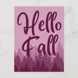 Cartão Postal Hello Fall Season