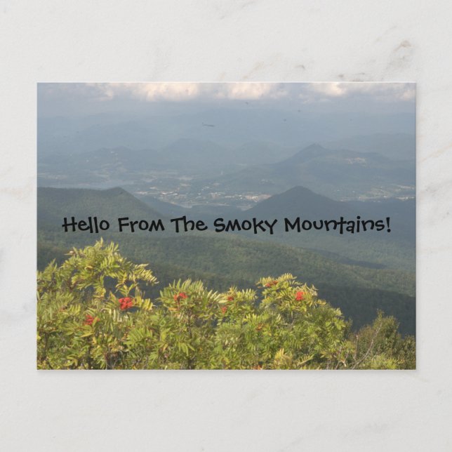 Cartão Postal Hello From The Smoky Mts Postcard (Frente)
