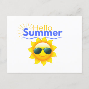 Cartão Postal "Hello Summer" Sunshine