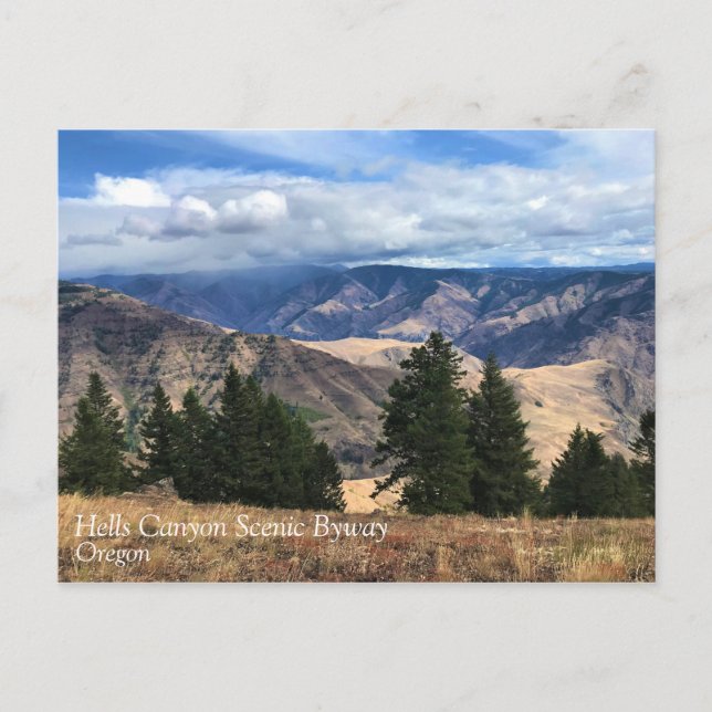 Cartão Postal Hells Canyon Scenic Byway, OR (Frente)