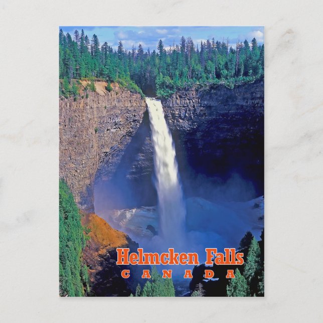 Cartão Postal Helmcken Falls, Colúmbia Britânica, Canadá (Frente)