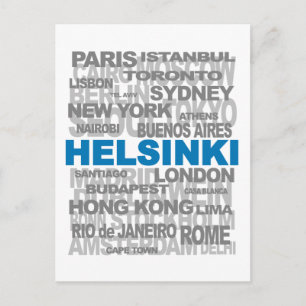 Cartão Postal HELSINKI e outras cidades postais