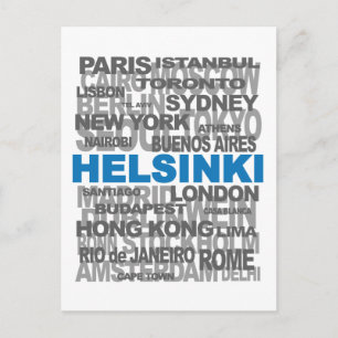Cartão Postal HELSINKI e outras cidades postais