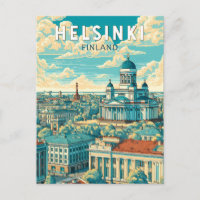 Helsinki Finlândia Viagem Arte Vintage