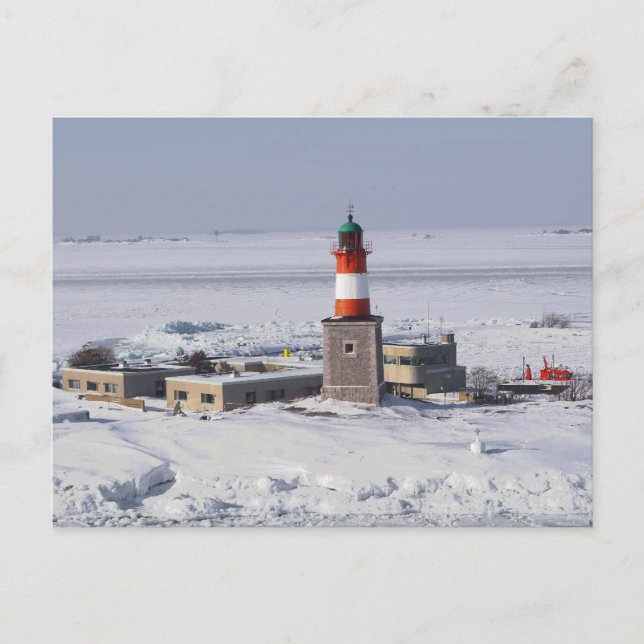 Cartão postal Helsínquia - Harmaja Lighthouse Finl (Frente)