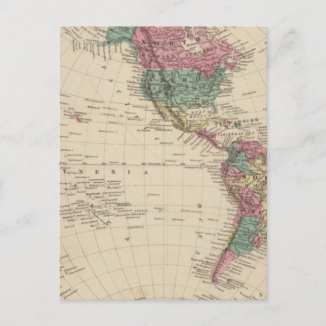 Cartão Postal Hemisfério Ocidental 2 (Frente)