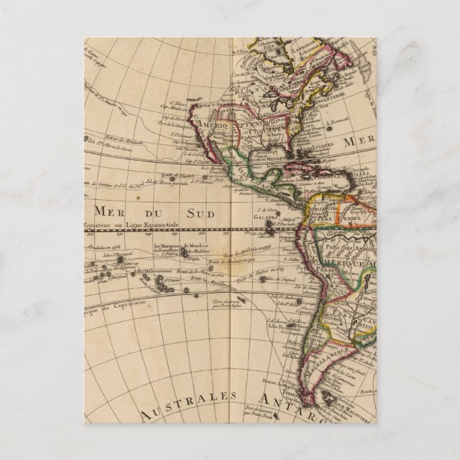 Cartão Postal Hemisfério ocidental 3 (Frente)