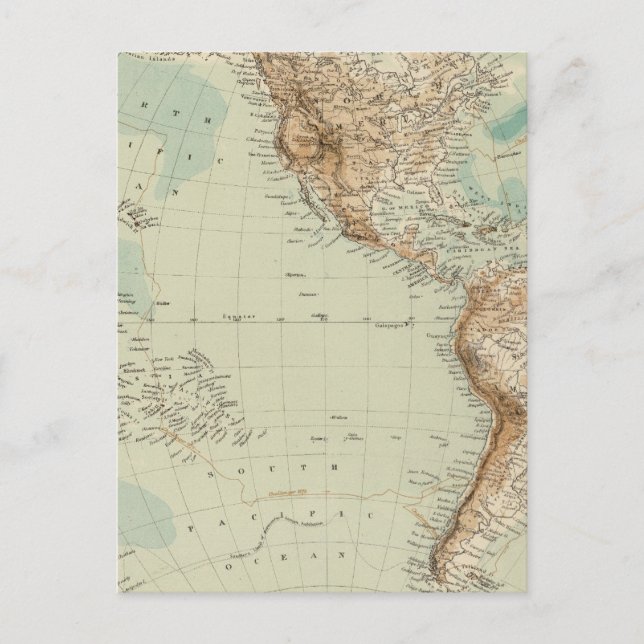 Cartão Postal Hemisfério ocidental 3 (Frente)