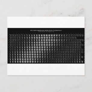 Cartão Postal Hemisfério.png do Norte de Calendário da Fase da