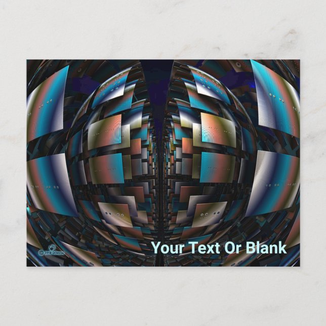 Cartão Postal Hemisférios Concentrados (Frente)