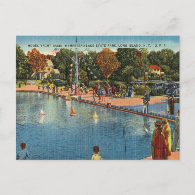Cartão Postal Hempstead Lake State Park, Long Island N.Y. (Frente)