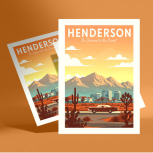 Cartão Postal Henderson Nevada Antigo