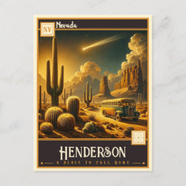 Cartão Postal Henderson, Nevada | Vintage