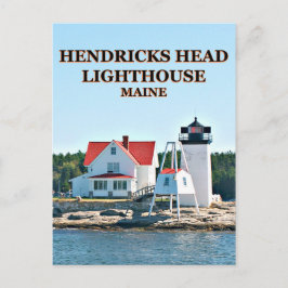 Cartão Postal Hendricks Head Lighthouse, Cartão-postal Maine