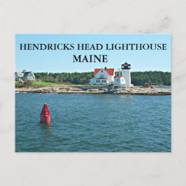 Cartão Postal Hendricks Head Lighthouse, Cartão-postal Maine