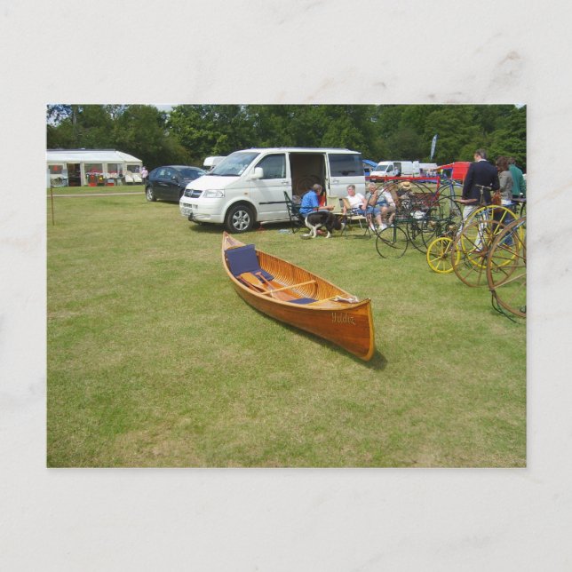 Cartão Postal Henley on Thames, canoa clássica (Frente)