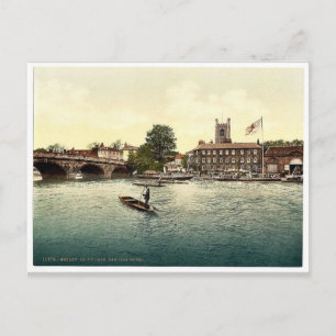 Cartão Postal Henley on Thames, Red Lion Hotel, Londres e subur