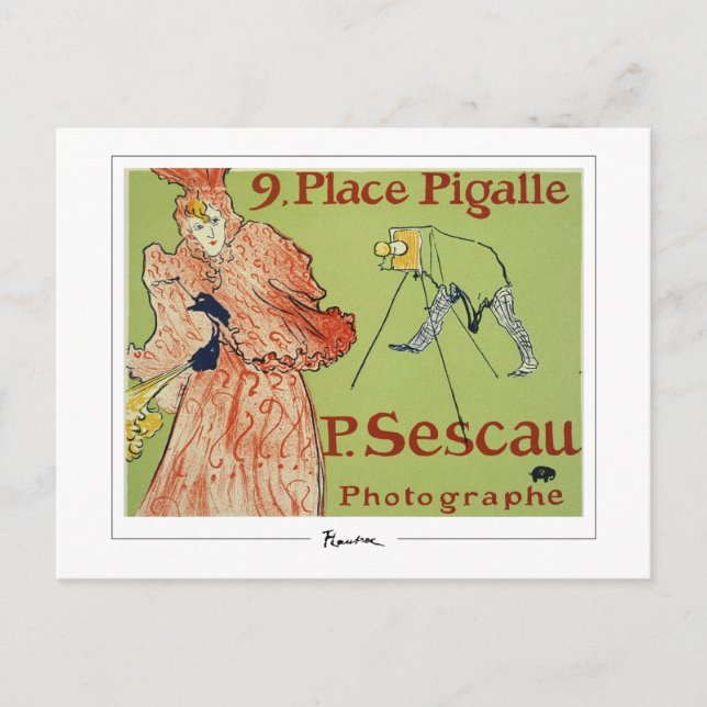 Cartão Postal Henri de Toulouse-Lautrec #205 - Fine Art Postc... (Frente)