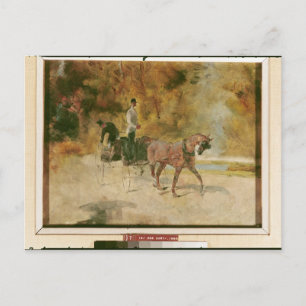 Cartão Postal Henri de Toulouse-Lautrec   Carrinho-Cão