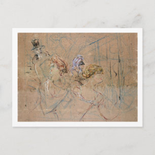 Cartão Postal Henri de Toulouse-Lautrec Desenho para "No Mas