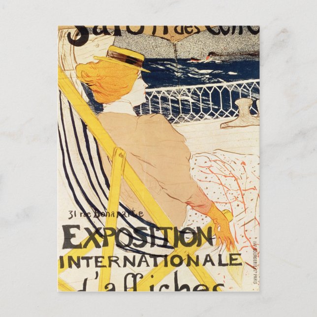 Cartão Postal Henri de Toulouse-Lautrec | Poster advertising the (Frente)