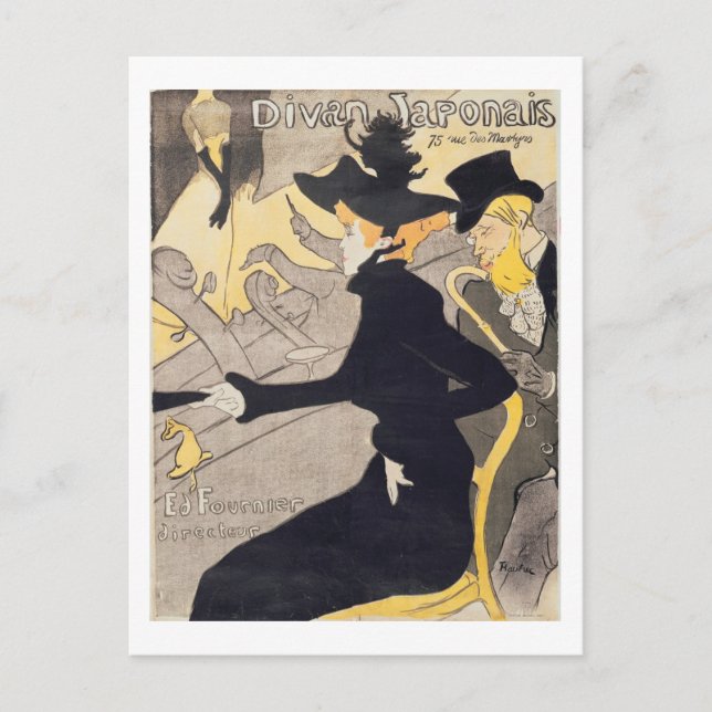 Cartão Postal Henri de Toulouse-Lautrec | Poster publicitária "L (Frente)