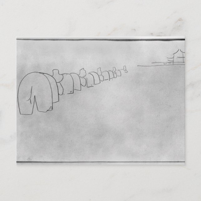 Cartão Postal Henri de Toulouse-Lautrec | Teoria dos elefantes,  (Frente)