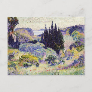 Cartão Postal Henri-Edmond Cross-Cypress, abril