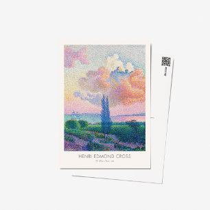 Cartão Postal Henri Edmond Cross Pink Cloud Art Exhibation