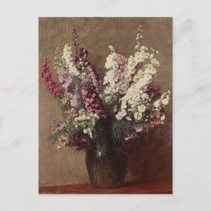 Cartão Postal Henri Fantin-Latour- Larkspur