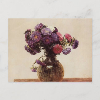 Cartão Postal Henri Fantin-Latour - Queens Daisies