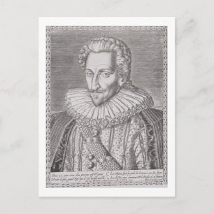 Cartão Postal Henri IV (1553-1610) como Rei de Navarra, 1589 (en
