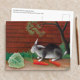 Cartão Postal Henri Rousseau - A Refeição do Coelho