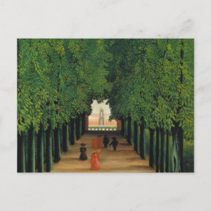 Cartão Postal Henri Rousseau, Avenida no Parque em Saint Cloud