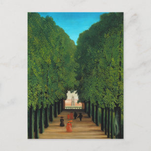 Cartão Postal Henri Rousseau, Avenida no Parque na Nuvem Santo