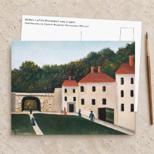 Cartão Postal Henri Rousseau - Caminhantes em um Parque