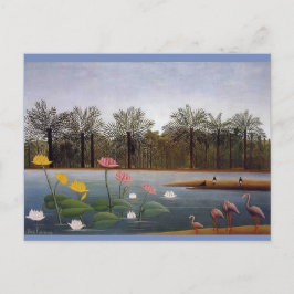 Cartão Postal Henri Rousseau, Flamingoes Painting