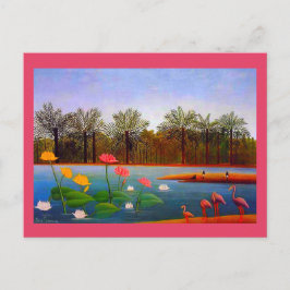 Cartão Postal Henri Rousseau, Flamingoes Painting