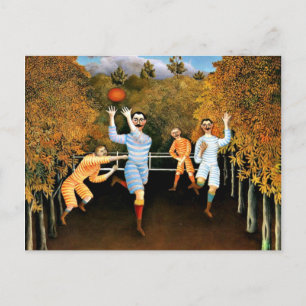Cartão Postal Henri Rousseau - Jogadores De Futebol,