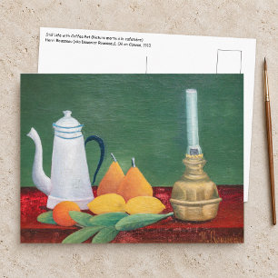 Cartão Postal Henri Rousseau - Natureza-Morta com Cafeteira