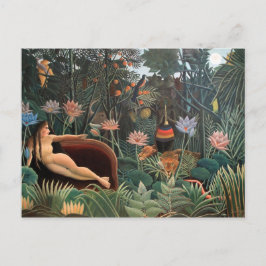 Cartão Postal Henri Rousseau O Surrealismo das flores da selva d