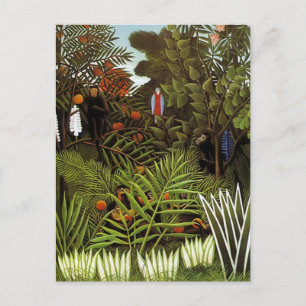 Cartão Postal Henri Rousseau - Paisagem da Selva