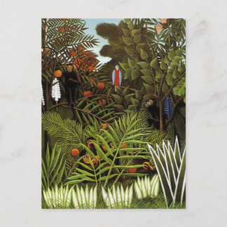 Cartão Postal Henri Rousseau - Paisagem da Selva