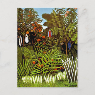Cartão Postal Henri Rousseau - Paisagem Exótica Arte Selva