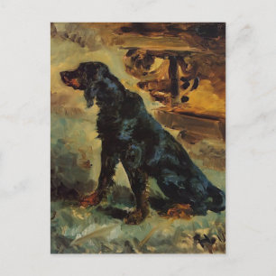 Cartão Postal Henri Toulouse-Lautrec- Dun, um Gordon Setter